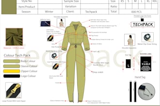do clothing tech pack for garment manufacturing