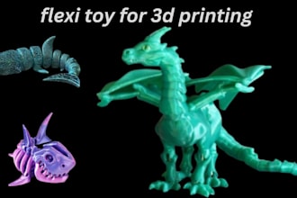 suclpt 3d articulated model for 3d printing flexi model 3d toy