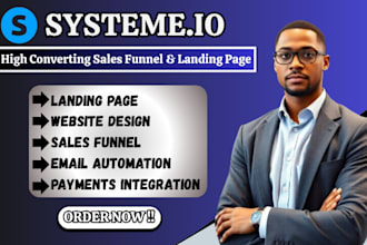 build systeme io sales funnel, systeme io website, systeme io landing page