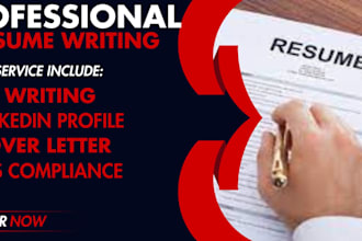 write a professional resume cover letter cv ats optimize your linkedin profile