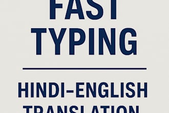 do fast typing work and hindi to english translation