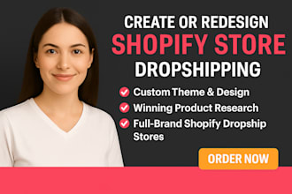 create clone revamp design redesign shopify dropshipping store shopify website