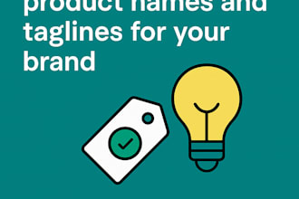 create catchy product names and taglines for your brand