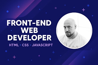 create a static website or landing page using HTML CSS js