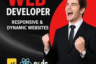 be your full stack web developer with frontend and backend