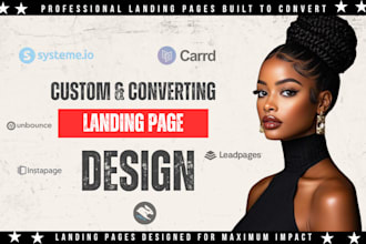 create landing page design on unbounce leadpages instapage systeme io convertri