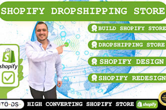 design and develop a dropshipping shopify store design