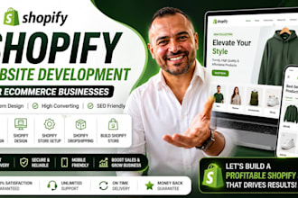 do shopify website development for ecommerce website
