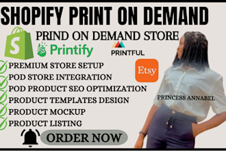 create shopify print on demand pod store setup with printify digital products