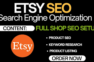 do etsy seo optimization product ranking for high sales