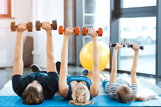 develop custom weight loss app, home workout app, fitness app for men and women