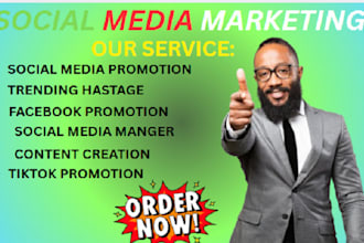 promote facebook page, instagram reels , tiktok page to have more engagement