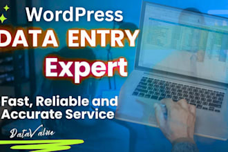 do wordpress data entry, content upload, bulk blog post professionally