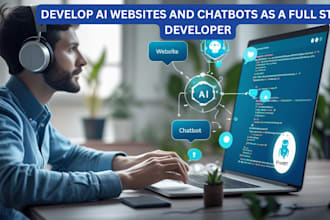 develop ai websites and chatbots as full stack developer