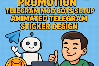 do memecoin promotion telegram mod bots setup animated telegram sticker design