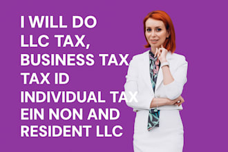 do llc tax,business tax,tax id,individual tax,ein non and resident llc