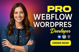 design, redesign, or develop webflow website, webflow expert