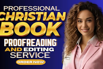 proofread christian book editing, daily devotional, prayer journal, workbook