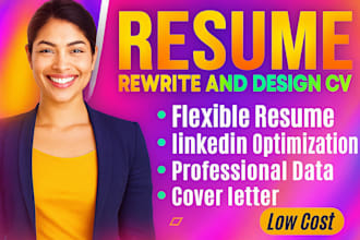 write finance banking  accounting resume  cover letter in 8 hours