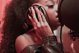 be your female artist singer songwriter on afrobeat hip hop rock and soul tracks