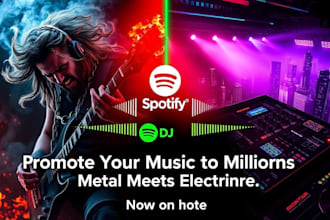 promote your rock or electronic music to real organic spotify listener