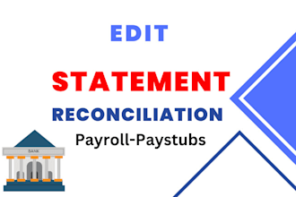 do bank statement and bank statement match with checkstub