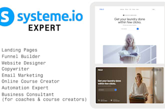build high converting funnels and automations in systeme io