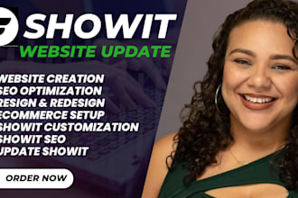 design, redesign and customize showit website and template