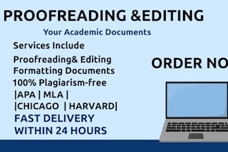 professionally proofread edit and format your academic documents
