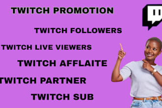 do twitch channel promotion to boost live viewers and chatters