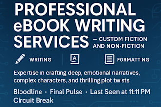 do content, ebook writing, translation and resume design and more