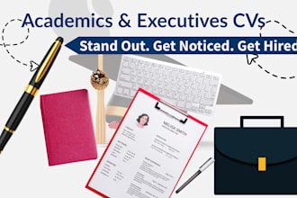craft a professional academic or executive CV for industry or research roles