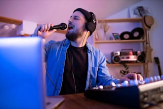 be your male pop singer songwriter, metal, edm, country and reggaeton vocalist