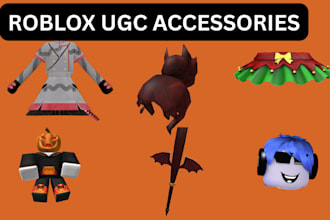 create personalized quality roblox clothing ugc accessories for roblox avatar