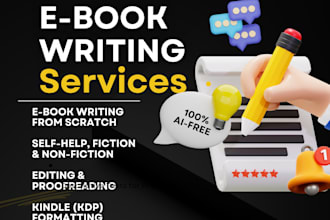 write and format a high quality kindle ebook for amazon KDP publishing