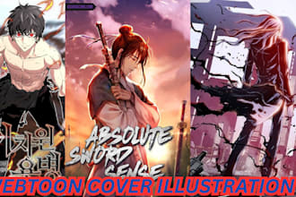 romance webtoon webcomic, webtoon cover light novel cover, dnd book cover