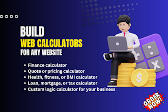create an online live web calculator wordpress and any site
