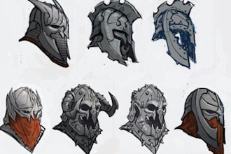 do 3d character modeling for 3d game character, 3d mask, 3d hair for zbrush