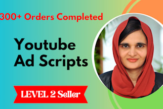 write high conversion youtube ad scripts in copywriting