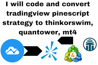code and convert tradingview pinescript strategy to thinkorswim, quantower, mt4
