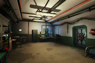 do 3d military base design, underground bunker design,tower design and basement