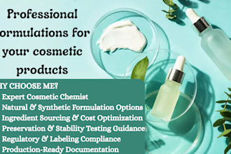 develop compliant formulations for your cosmetic products