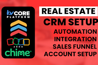 set up real estate crm lofty crm boldtrail chime kvcore zoho