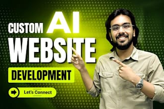 do custom website design with ai chatbot ai integration ai website development
