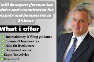 do expert german tax advice and consultation for expats and businesses in 24hour