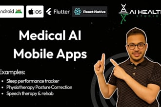 clinic medical telehealth, biotech ios android mobile app software saas mvp