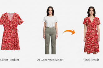 generate ai fashion model for loungewear, swimwear pattern, 3d garment