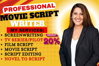 ghostwrite standard movie script film script screenwriting TV series screenplay