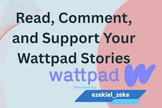 read, interact, promote and design your wattpad story book cover