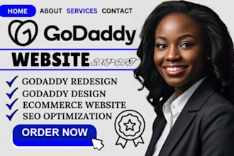 build godaddy airo website, redesign godaddy, website ionos seo